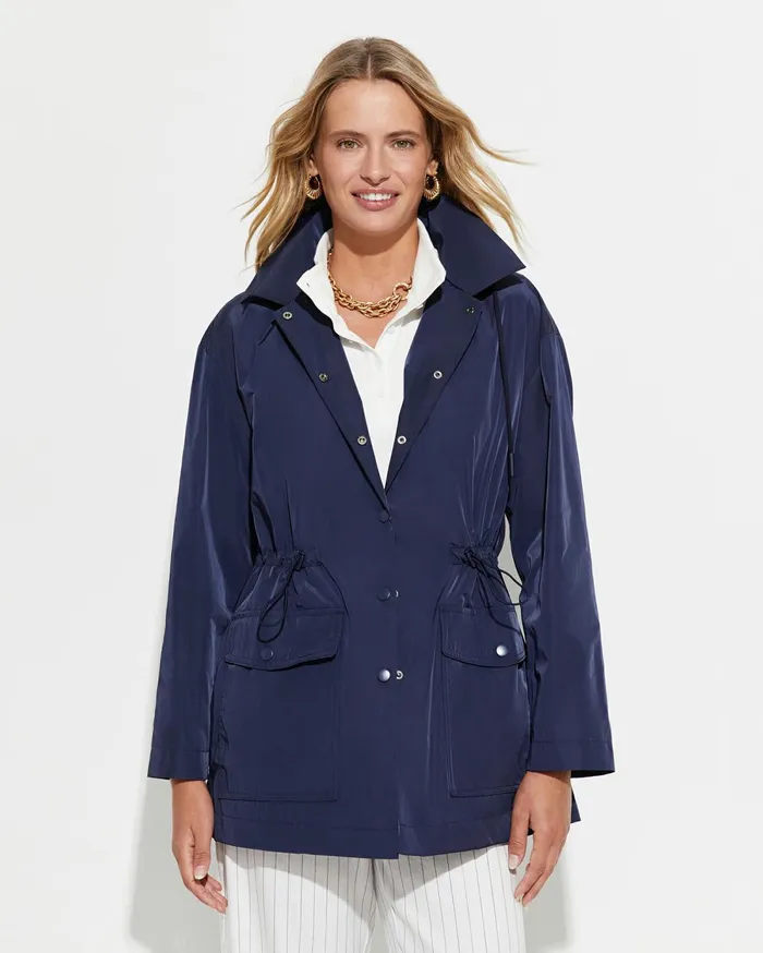 Sportscraft Adalia Patch Pocket Anorak Navy Women Jackets and Vests