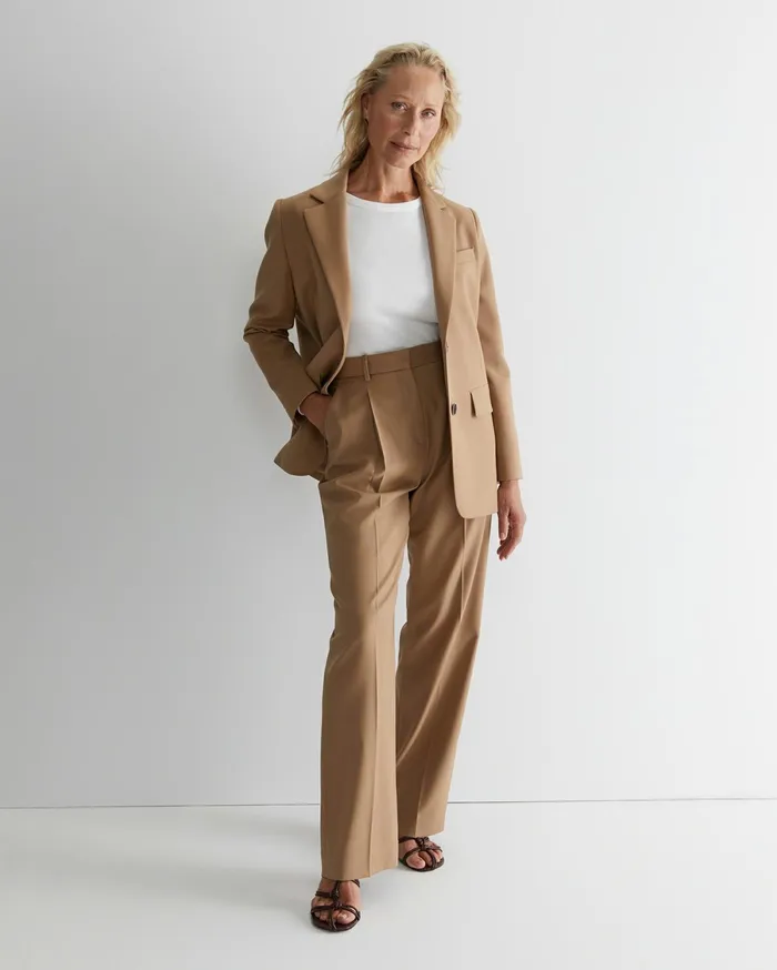 Sportscraft Bianca Relaxed Wool Blazer Camel Women Blazers