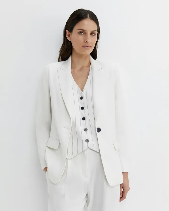 Sportscraft Brianne Blazer White Women Blazers