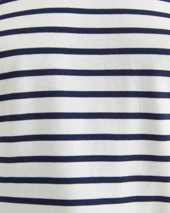 Sportscraft Britta Cropped Stripe Tee Whitenavy Women Tops and Tees