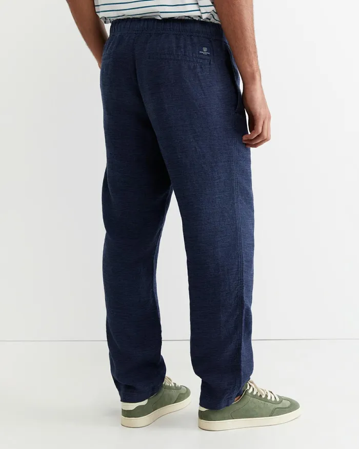 Sportscraft Caffery Yarn Dyed Linen Pant Navy Men Pants