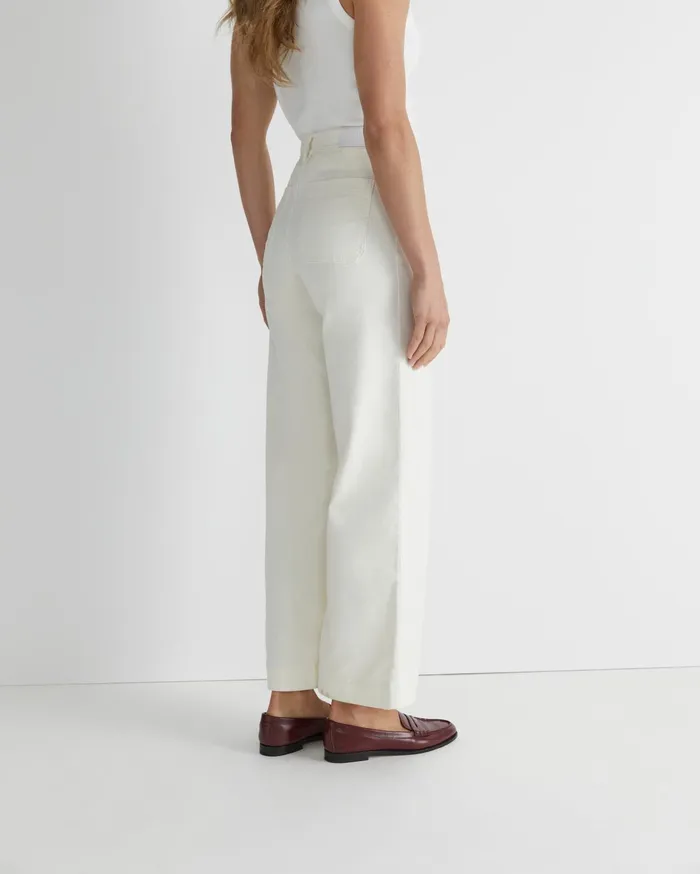 Sportscraft Cleo Cord Wide Leg Pant Winter White Women Pants