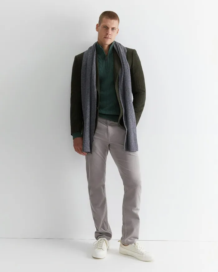 Sportscraft Cooper Cord Misty Grey Men Pants