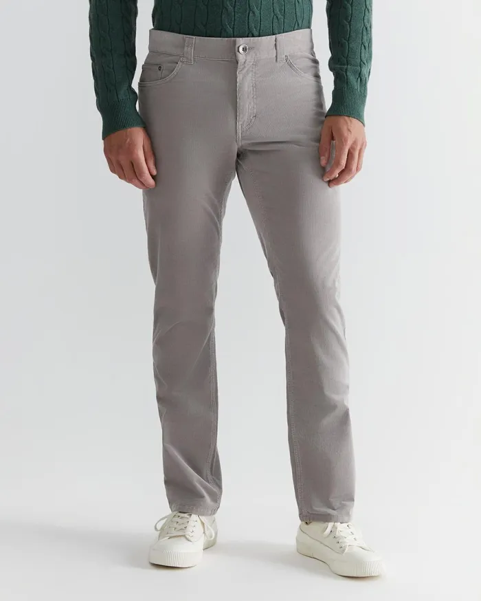 Sportscraft Cooper Cord Misty Grey Men Pants