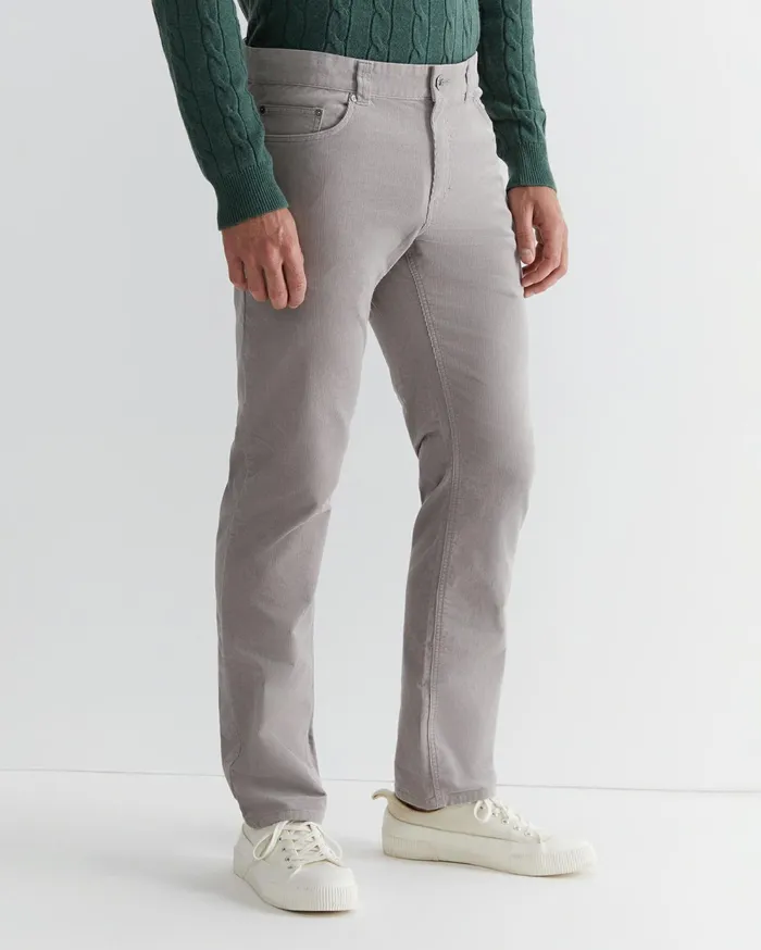 Sportscraft Cooper Cord Misty Grey Men Pants