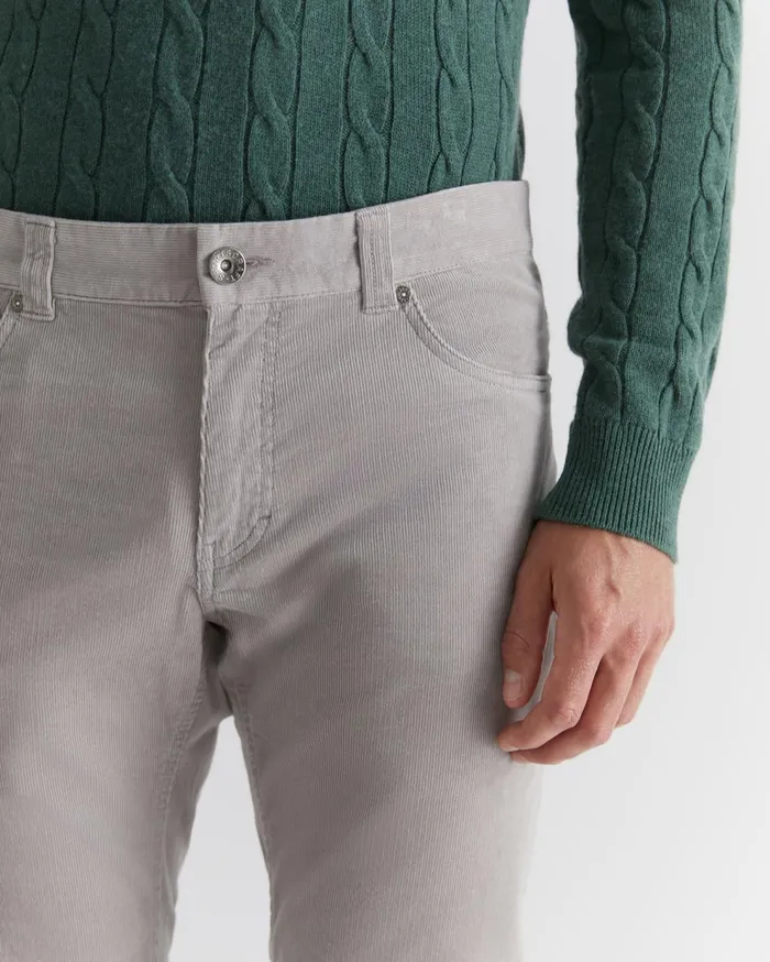 Sportscraft Cooper Cord Misty Grey Men Pants