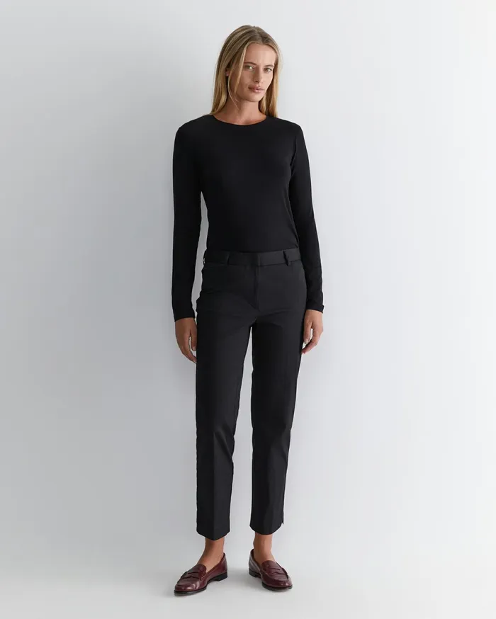 Sportscraft Evie Straight Capri Pant Black Women Pants