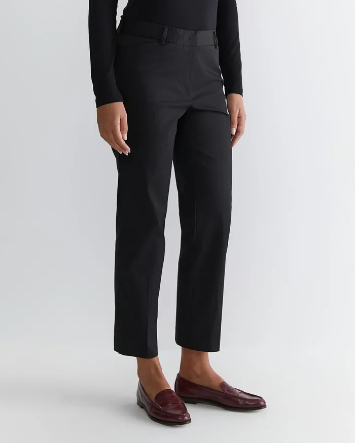 Sportscraft Evie Straight Capri Pant Black Women Pants