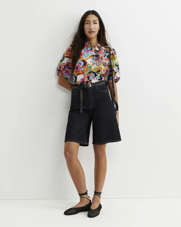 Sportscraft Fiola Lantern Sleeve Blouse Multi Women Shirts