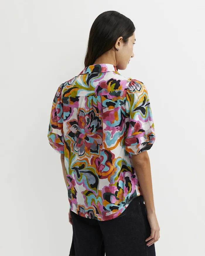 Sportscraft Fiola Lantern Sleeve Blouse Multi Women Shirts