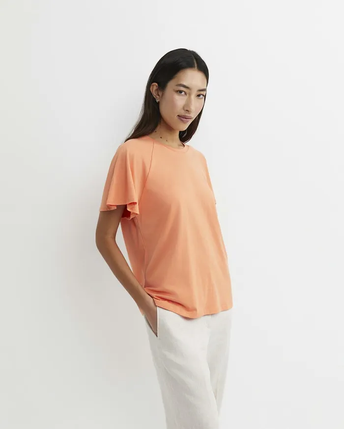 Sportscraft Flutter Short Sleeve Tee Tangerine Women Tops and Tees