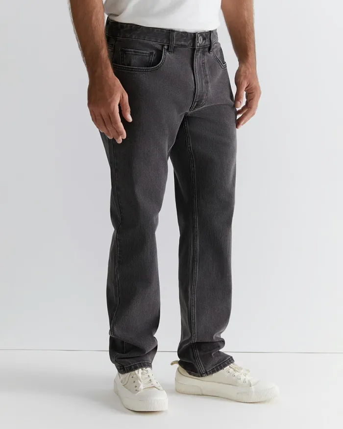 Sportscraft Grayson Straight Jean Dark Grey Men Denim and Jeans