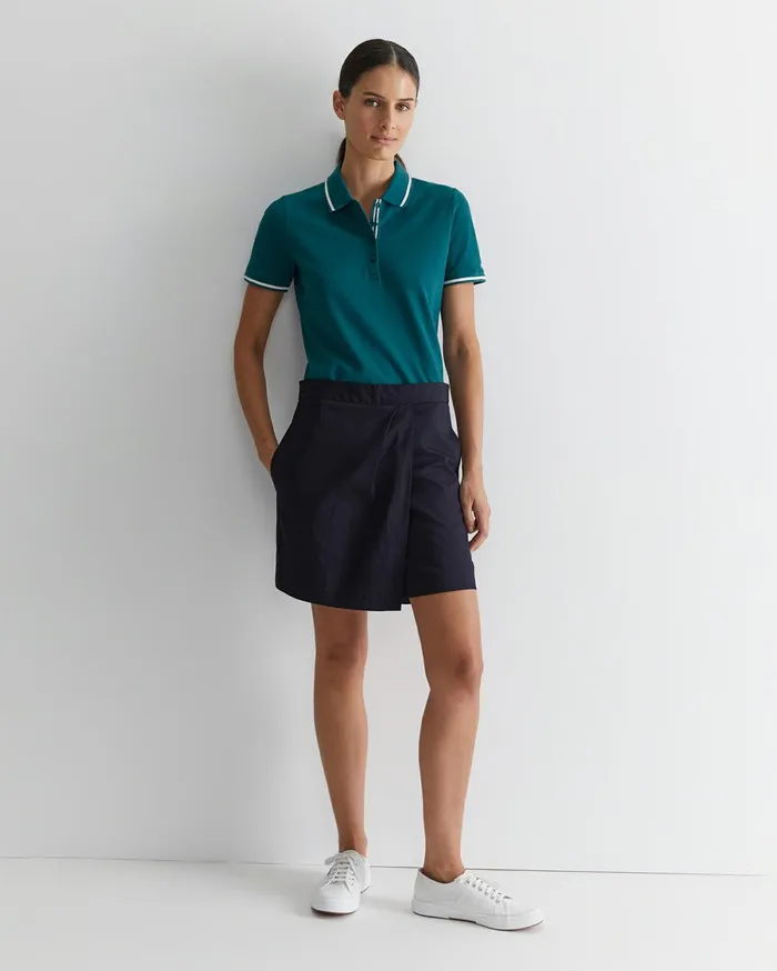 Sportscraft Jodie Pique Polo Teal Women Tops and Tees