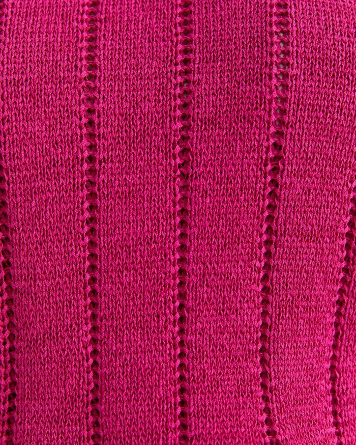 Sportscraft Josie Tape Yarn Flutter Top Berry Women Knits and Cardigans