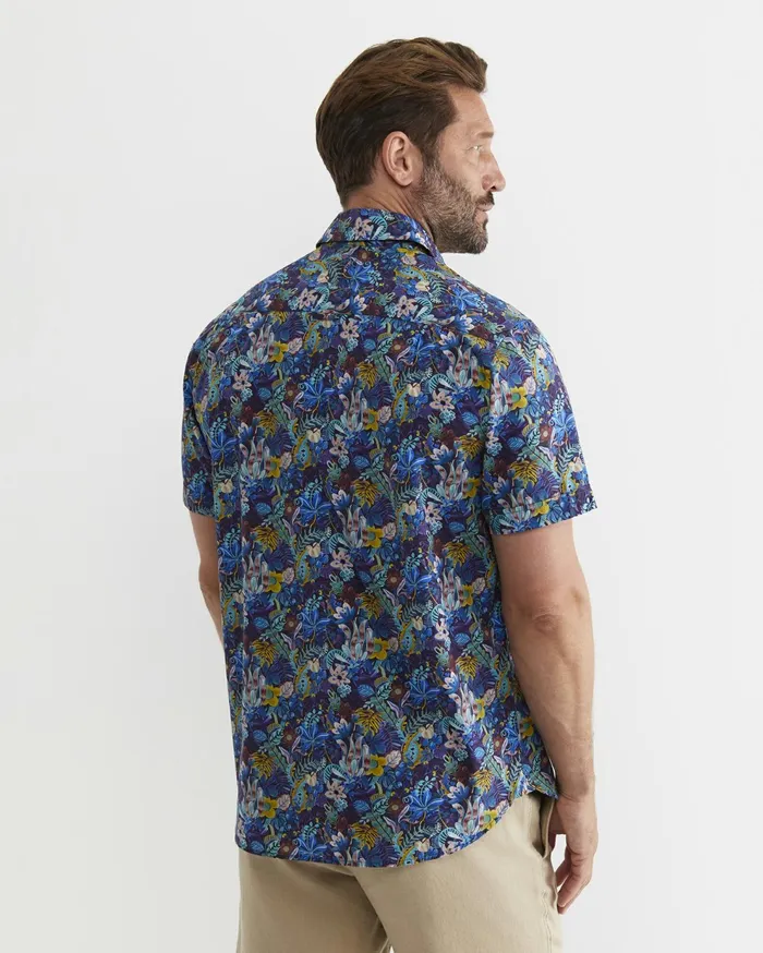 Sportscraft Kip Short Sleeve Liberty Shirt Multi Men Shirts