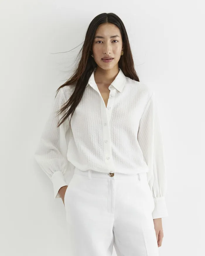 Sportscraft Kira Bell Sleeve Blouse White Women Shirts
