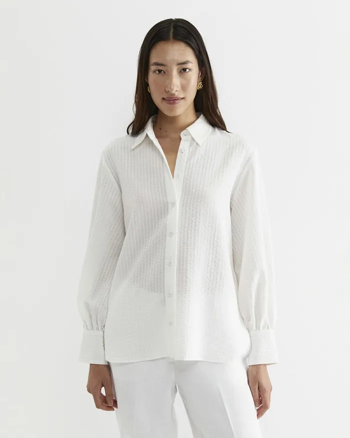 Sportscraft Kira Bell Sleeve Blouse White Women Shirts