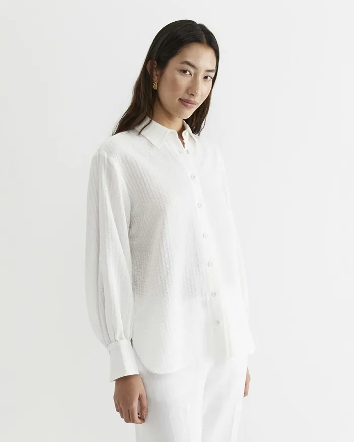 Sportscraft Kira Bell Sleeve Blouse White Women Shirts