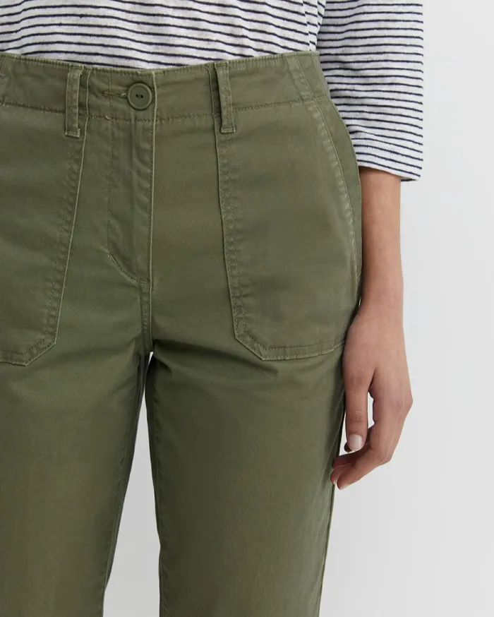 Sportscraft Laura Pocket Pant Khaki Women Pants