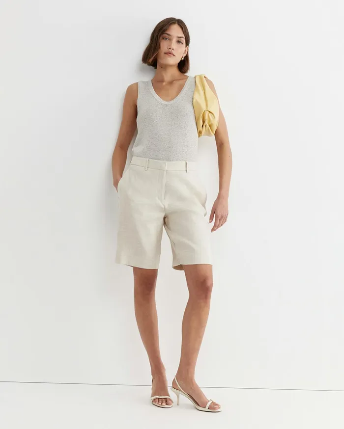 Sportscraft Lena Bermuda Linen Short String Women Shorts