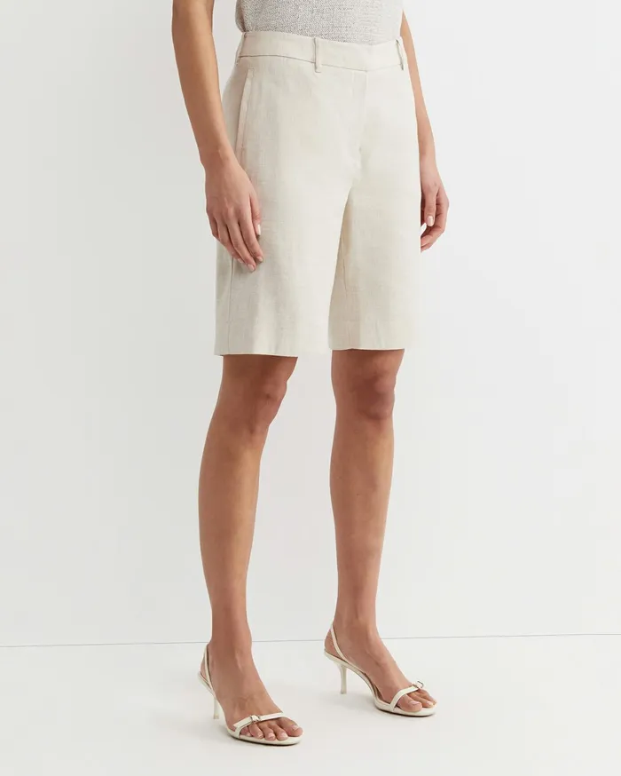 Sportscraft Lena Bermuda Linen Short String Women Shorts