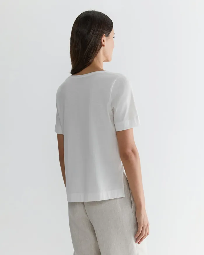 Sportscraft Mercerised Cotton Tee White Women Tops and Tees