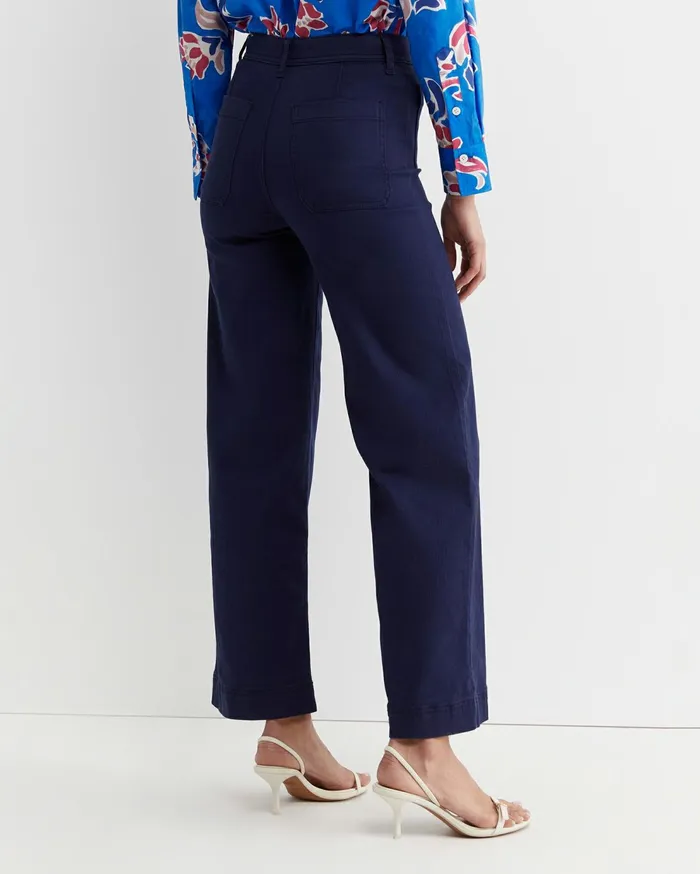 Sportscraft Nili Wide Leg Jean Navy Women Pants