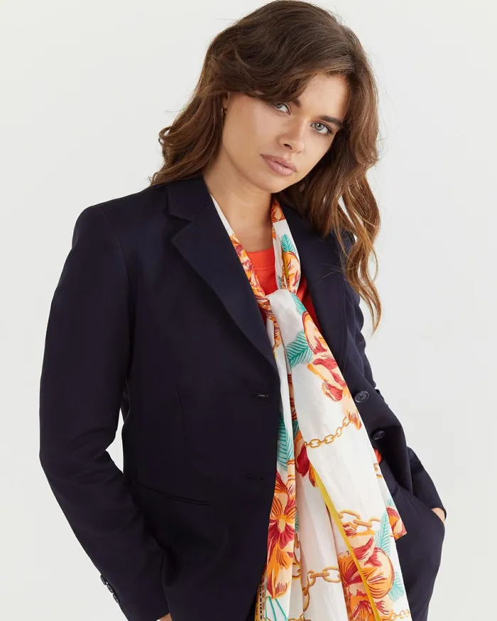 Sportscraft Peony Cotton Silk Scarf Red Multi Women Scarves