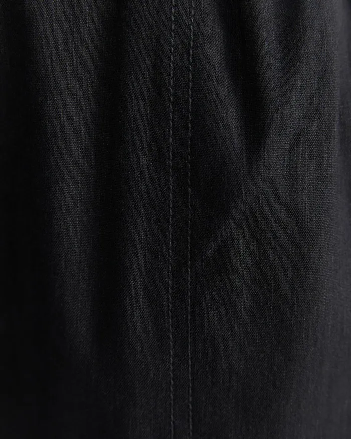 Sportscraft Rosa Crop Linen Pant Black Women Pants