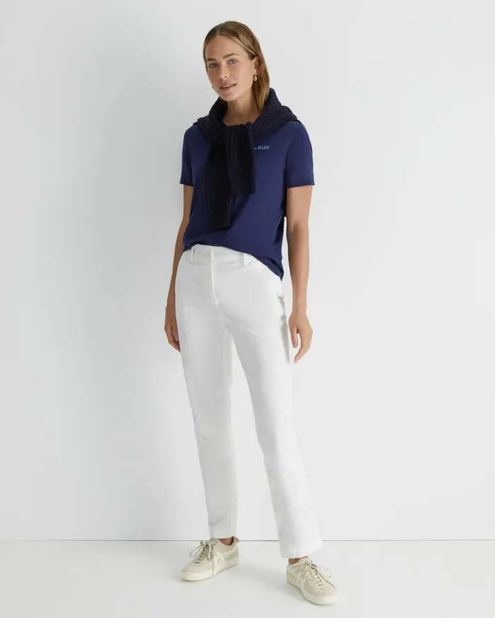 Sportscraft SC Logo Tee Navy Women Tops and Tees