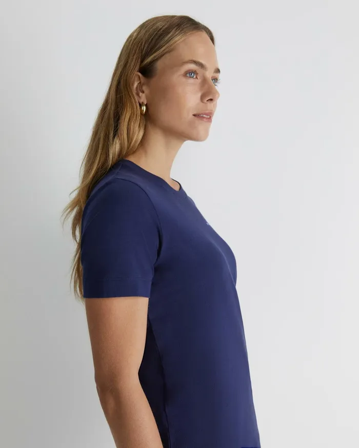 Sportscraft SC Logo Tee Navy Women Tops and Tees