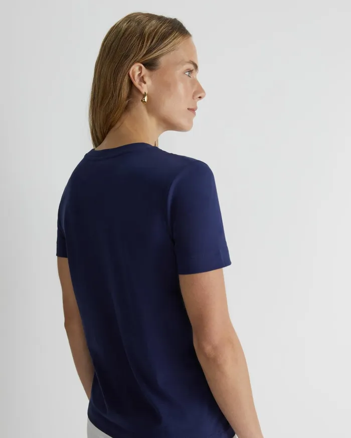Sportscraft SC Logo Tee Navy Women Tops and Tees