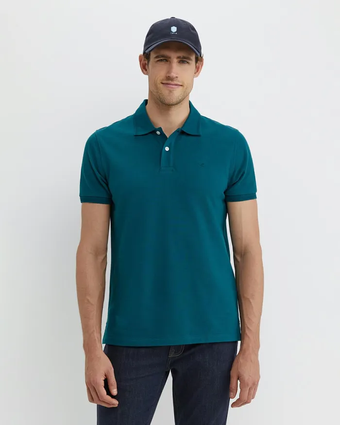 Sportscraft SC Pique Polo Dark Teal Men TShirts and Polos