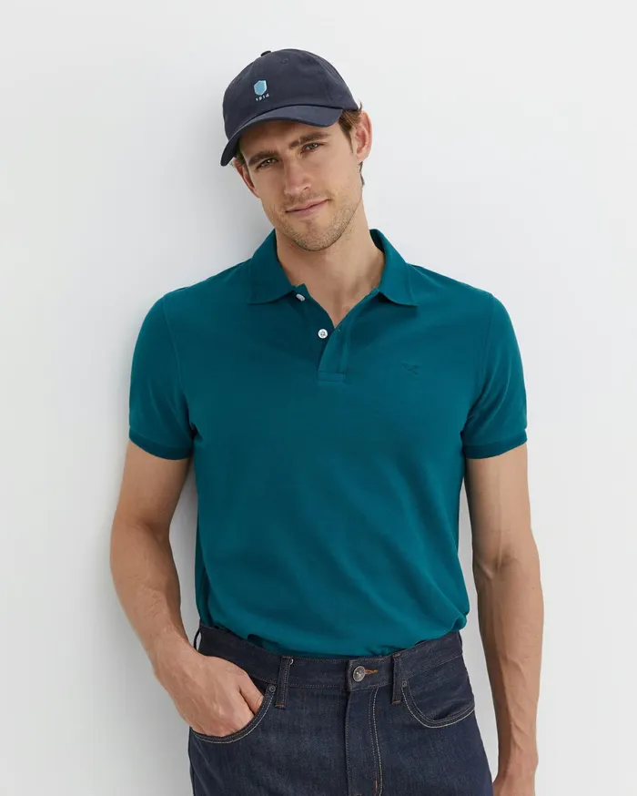 Sportscraft SC Pique Polo Dark Teal Men TShirts and Polos