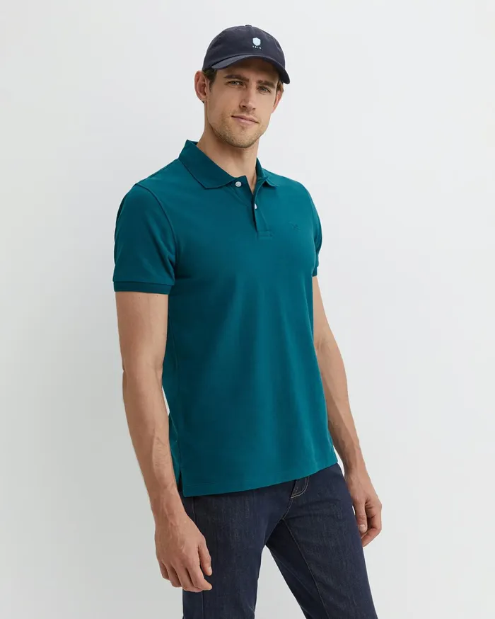 Sportscraft SC Pique Polo Dark Teal Men TShirts and Polos