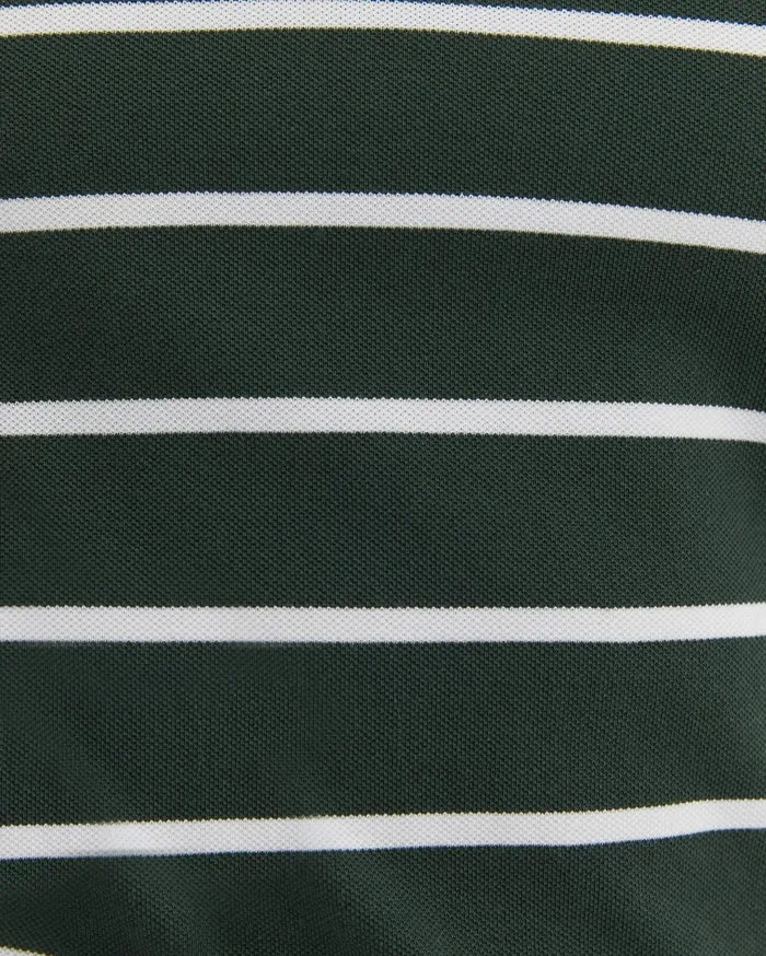 Sportscraft SC Stripe Pique Polo Forest Men TShirts and Polos