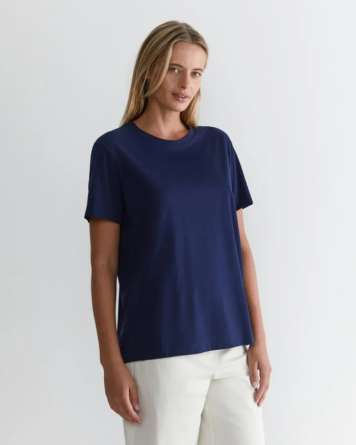 Sportscraft The Essential Tee Navy Women Tops and Tees