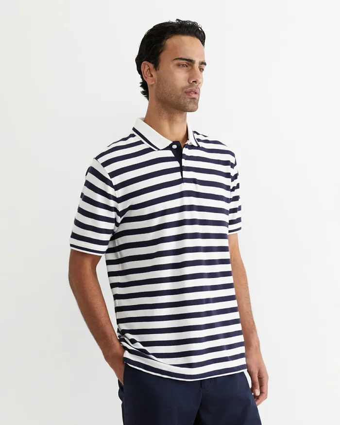 Sportscraft Thorn Polo White Multi Men TShirts and Polos