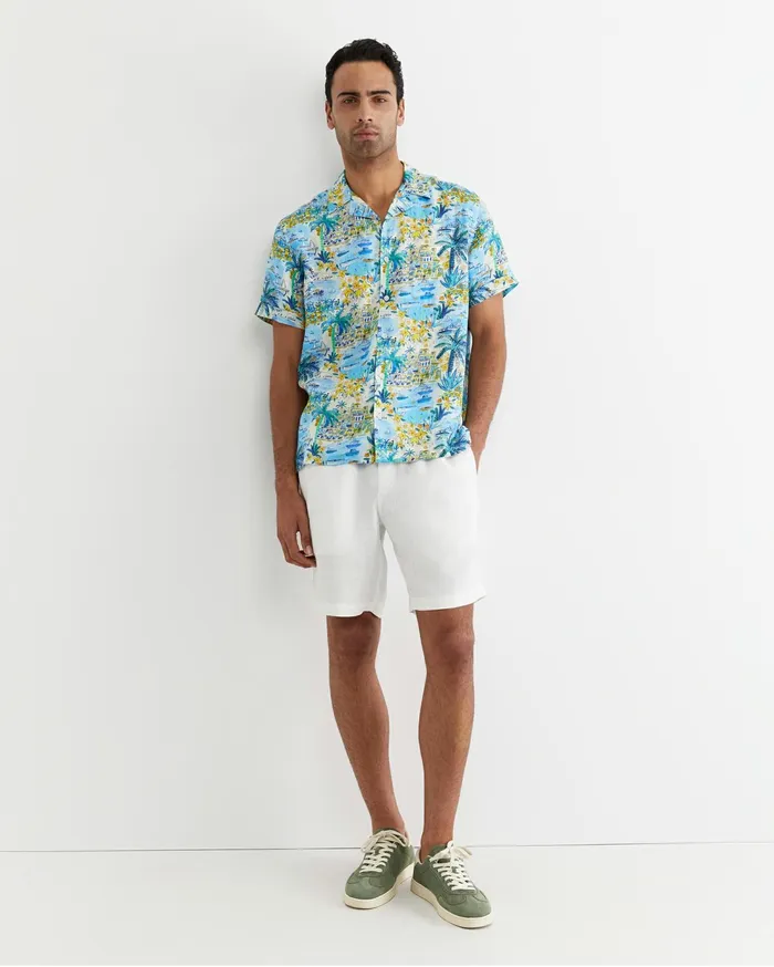 Sportscraft Vic Short Sleeve Liberty Cuban Shirt Multi Men Shirts