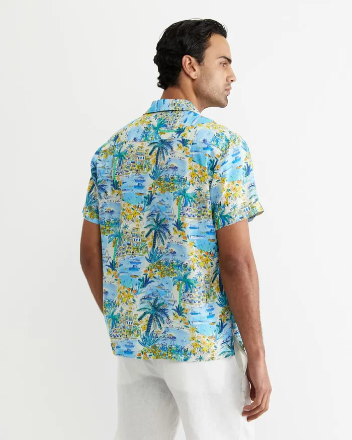 Sportscraft Vic Short Sleeve Liberty Cuban Shirt Multi Men Shirts