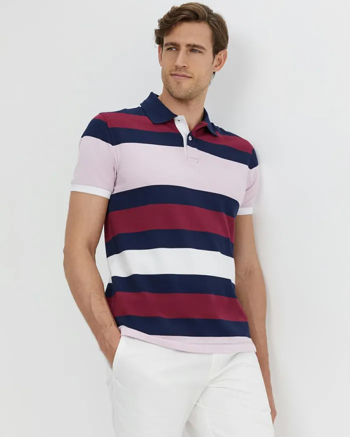 Sportscraft Yarra Polo Pink Multi Men TShirts and Polos