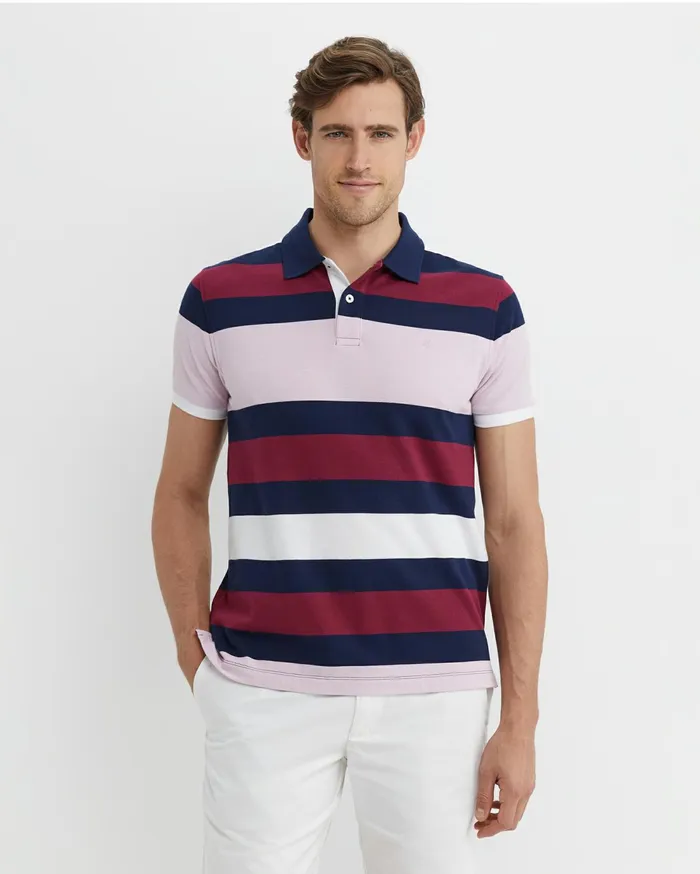 Sportscraft Yarra Polo Pink Multi Men TShirts and Polos