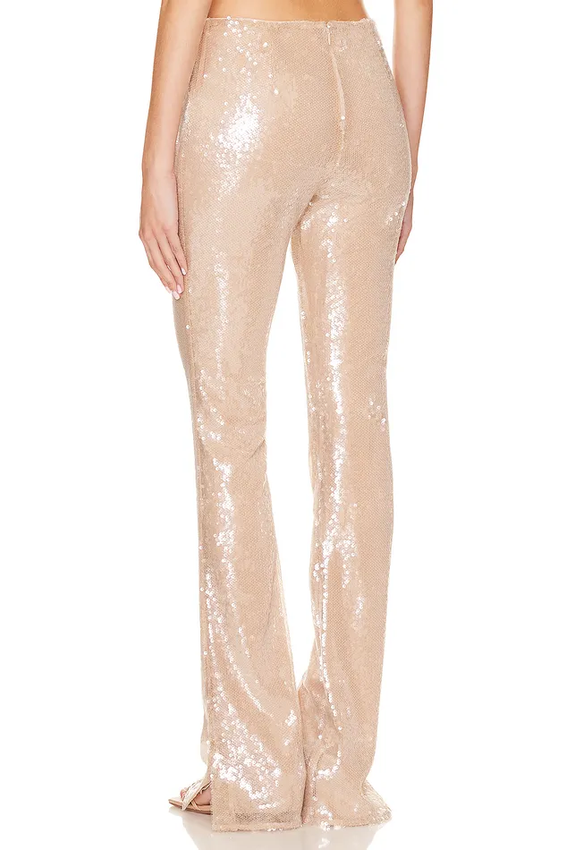 Stevie Sequin Pant Nude Neutral Women Lovers and Friends Pants Stevie Sequin Pant Nude Neutral Women Lovers and Friends Pants