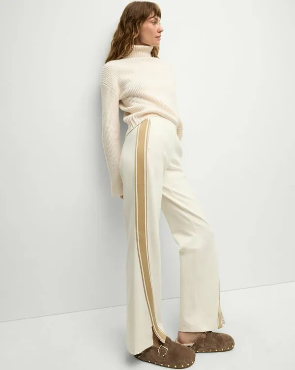 Sun Valley Petra Flare Pants Naturalandwhite Women Veronica Beard Pants Sun Valley Petra Flare Pants Naturalandwhite Women Veronica Beard Pants