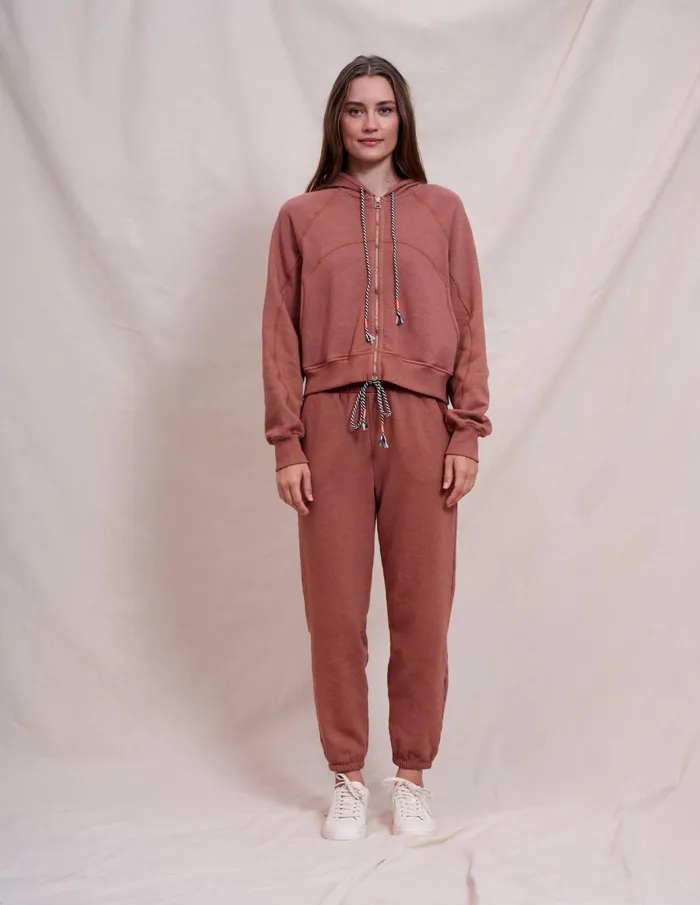 Sundry Clothing Jackets Women Women039s Seamed Zip Up In Vintage Rust Vintage Rust