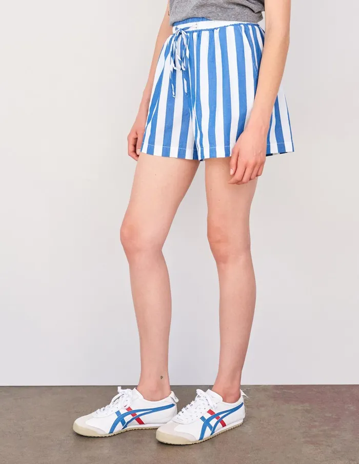 Sundry Clothing Shorts Women Women039s Candy Striped Easy Short In Azure Azure