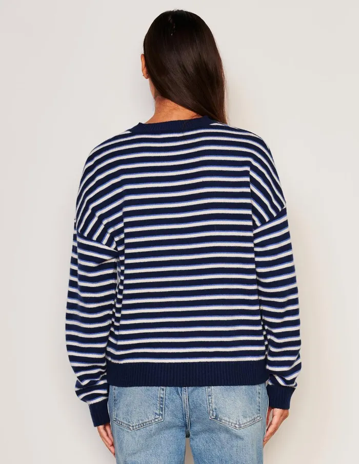 Sundry Clothing Sweaters Women Women039s Stripes Lace Up Sweater In Oyster Oyster Sundry Clothing Sweaters Women Women039s Stripes Lace Up Sweater In Oyster Oyster