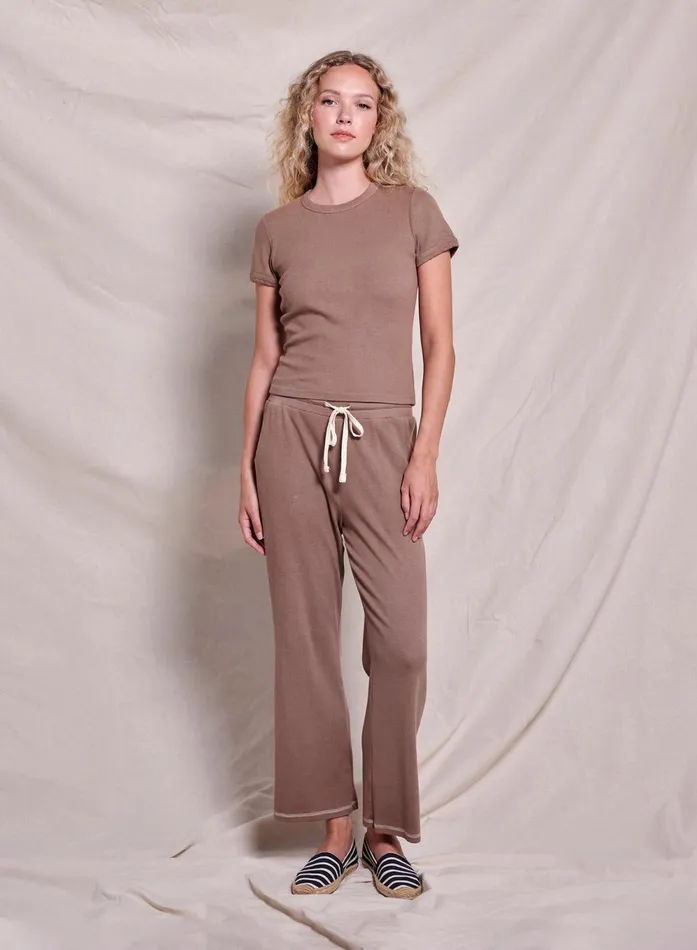 Sundry Clothing Tees Women Women039s Shrunken Tee In Taupe Taupe