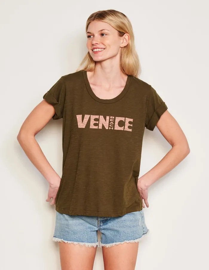 Sundry Clothing Tees Women Women039s Venice Rolled Sleeve Tee In Olive Olive Sundry Clothing Tees Women Women039s Venice Rolled Sleeve Tee In Olive Olive