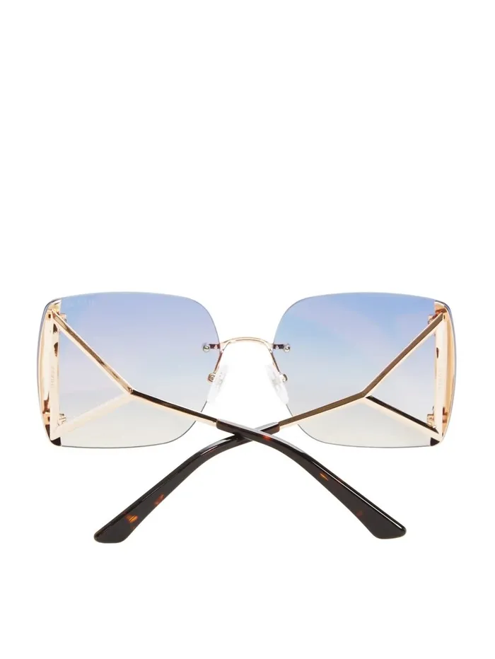 Sunglasses GUESS Women Gold Rimless Square Sunglasses Gold Sunglasses GUESS Women Gold Rimless Square Sunglasses Gold